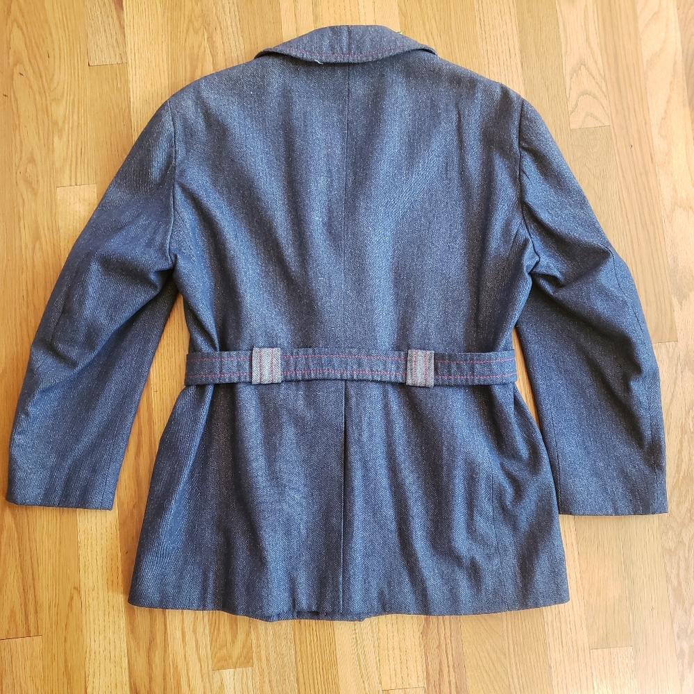 Vintage 1970s Denim-like Coat - Westerfield - Picture 11 of 11